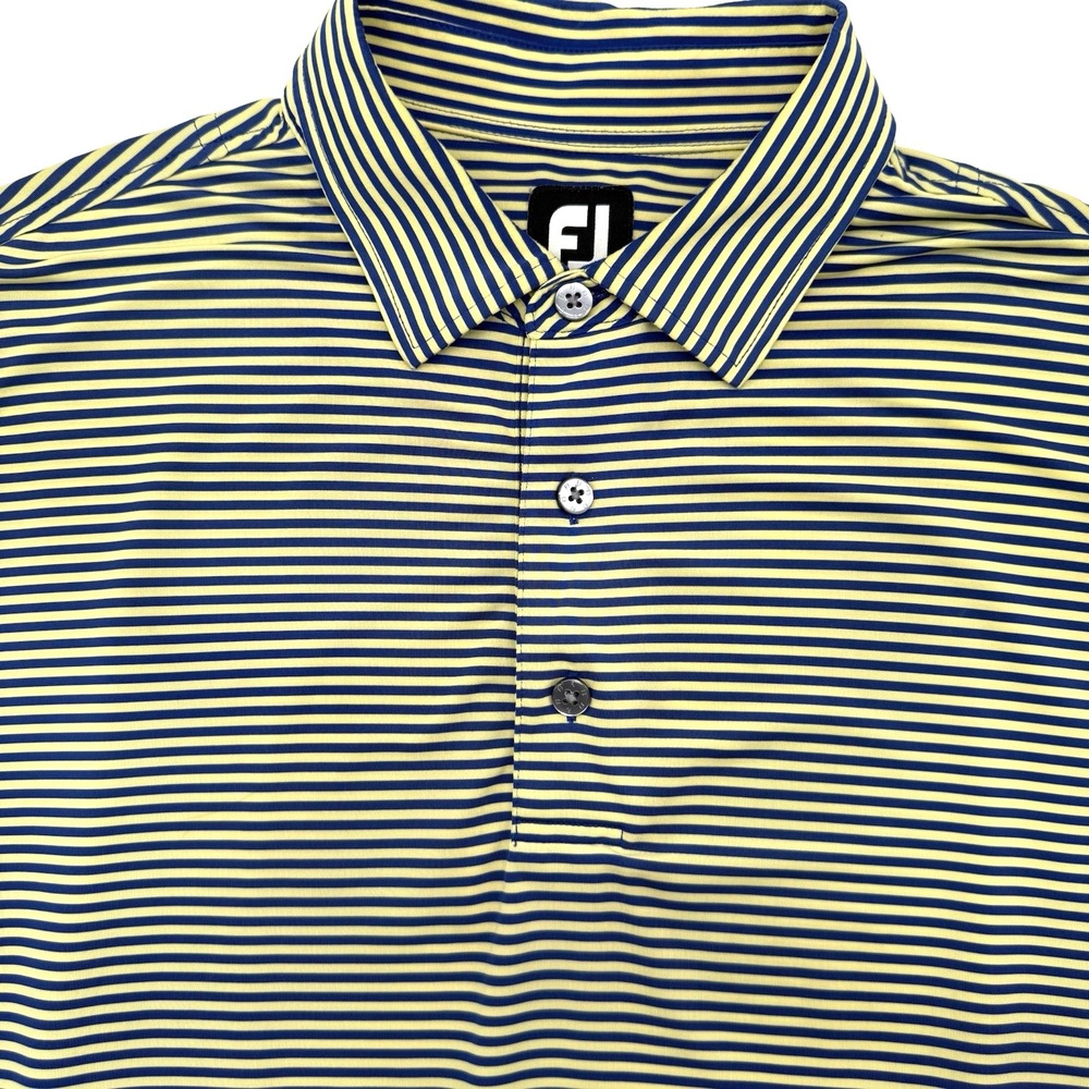 Footjoy FJ Men's Short‎ Sleeve The Legend Multicolor Striped XL Golf Polo Shirt